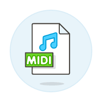 Format File Midi Illustration from UX Colors Set