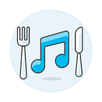 Diner Playlist Illustration from UX Colors Set