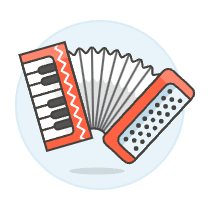 Instruments Accordion Illustration from UX Colors Set