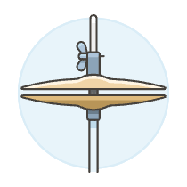 Instruments Cymbal Illustration from UX Colors Set