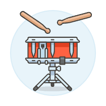 Instruments Drum 3 Illustration from UX Colors Set