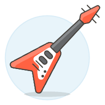 Instruments Guitar 1 Illustration from UX Colors Set