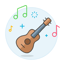 Instruments Guitar Illustration from UX Colors Set