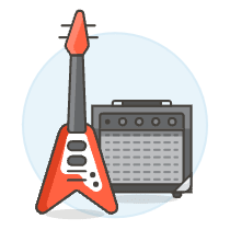 Instruments Guitar Amplifier Illustration from UX Colors Set