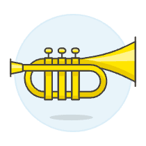 Instruments Trumpet Illustration from UX Colors Set