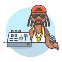Artist Equalizer 5 Illustration from UX Colors Set