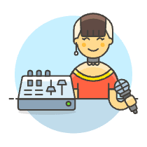 Artist Equalizer 6 Illustration from UX Colors Set