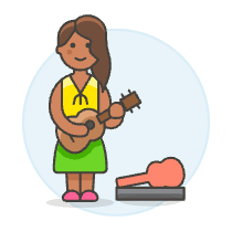 Guitarist Street 4 Illustration from UX Colors Set