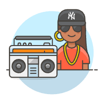 Hiphop Artist 6 Illustration from UX Colors Set