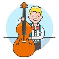 Musicians Orchestra 1 Illustration from UX Colors Set
