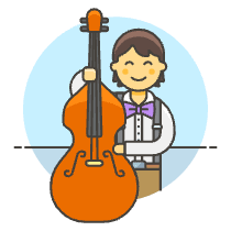 Musicians Orchestra 5 Illustration from UX Colors Set