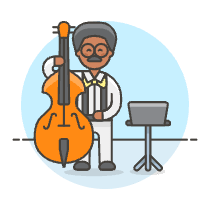Musicians Orchestra Full 3 Illustration from UX Colors Set