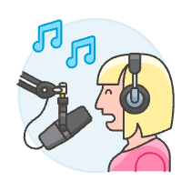 Singer Record 4 Illustration from UX Colors Set