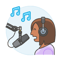 Singer Record 5 Illustration from UX Colors Set