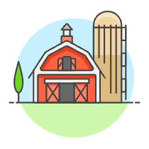 Barn Silo Illustration from UX Colors Set