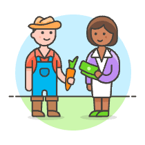 Farm Trading 1 Illustration from UX Colors Set