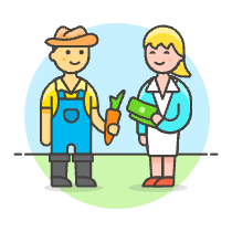 Farm Trading 2 Illustration from UX Colors Set
