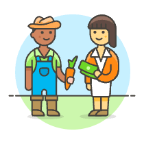 Farm Trading 3 Illustration from UX Colors Set