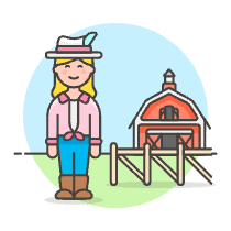 Farmer Barn 1 Illustration from UX Colors Set