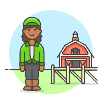Farmer Barn 2 Illustration from UX Colors Set