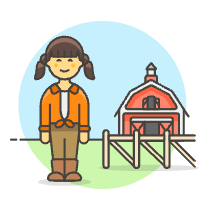 Farmer Barn 3 Illustration from UX Colors Set