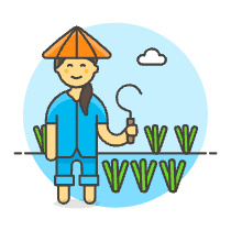 Farmer Crop 2 Illustration from UX Colors Set
