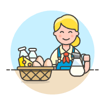 Farmer Harvest 2 Illustration from UX Colors Set