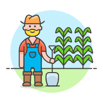 Farmer Shovel 1 Illustration from UX Colors Set