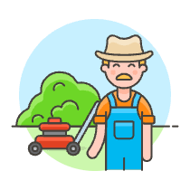 Lawn Gardener 2 Illustration from UX Colors Set