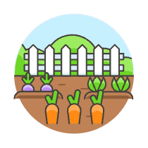 Vegetable Farm Illustration from UX Colors Set