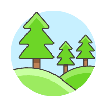 Forest Terrain Illustration from UX Colors Set