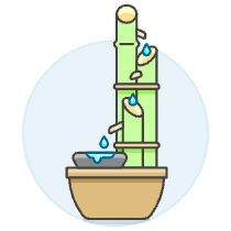 Bamboo Foutain Illustration from UX Colors Set