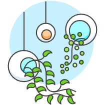 Hanging Plant Pot Illustration from UX Colors Set
