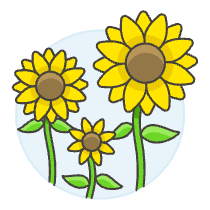 Sunflower Illustration from UX Colors Set