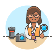 Journalist 4 Illustration from UX Colors Set