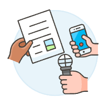 Making News 2 Illustration from UX Colors Set