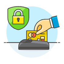 Card Reader Protect Illustration from UX Colors Set