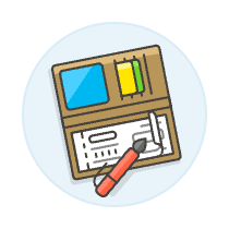 Check Wallet Illustration from UX Colors Set
