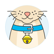 Cat Collar Bell Illustration from UX Colors Set