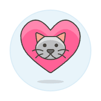 Love Cat Illustration from UX Colors Set