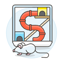 Mouse Playground Illustration from UX Colors Set