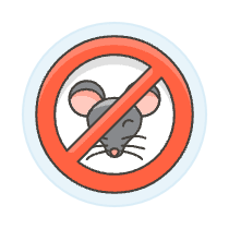 Mouse Prohibited Illustration from UX Colors Set