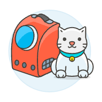 Cat Backpack 2 Illustration from UX Colors Set