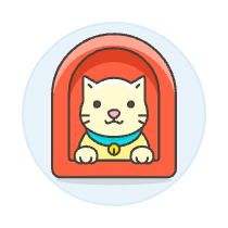 Cat House Illustration from UX Colors Set