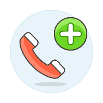 Call Add Illustration from UX Colors Set