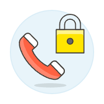 Call Lock Illustration from UX Colors Set