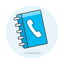 Phone Book 2 Illustration from UX Colors Set