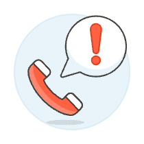 Call Alert Illustration from UX Colors Set