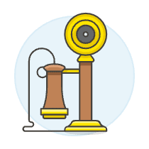 Old Telephone Illustration from UX Colors Set
