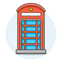 Phone Booth Illustration from UX Colors Set